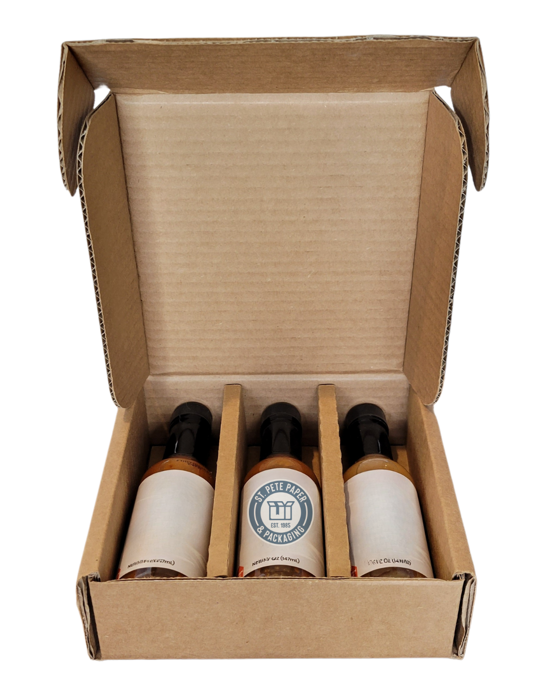3 Woozy Hot Sauce Bottle Shipping Gift Box