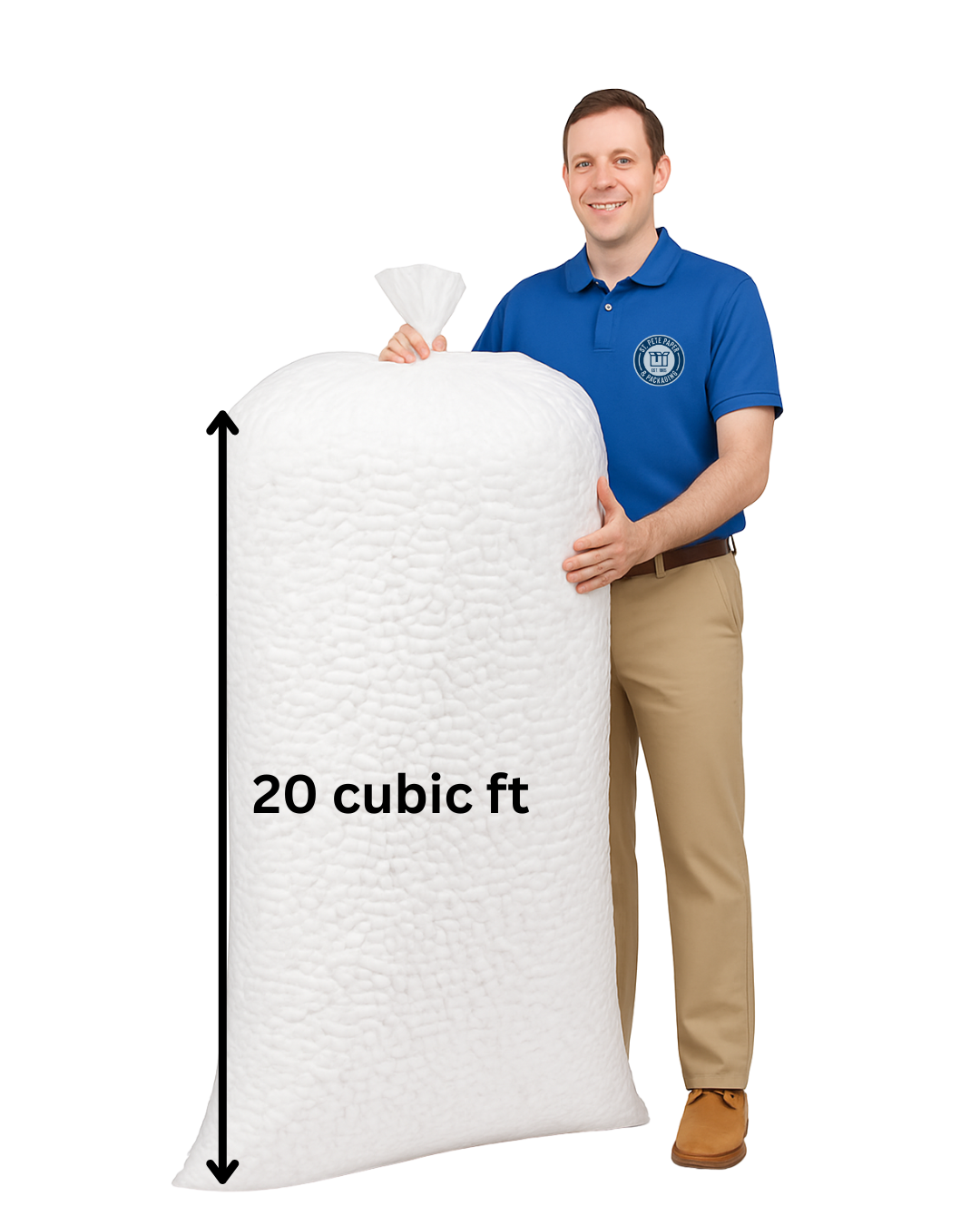20 CUBIC FT Bag White Packing Peanuts