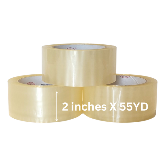 2” 2.6MIL X 55YD Clear Packing Tape