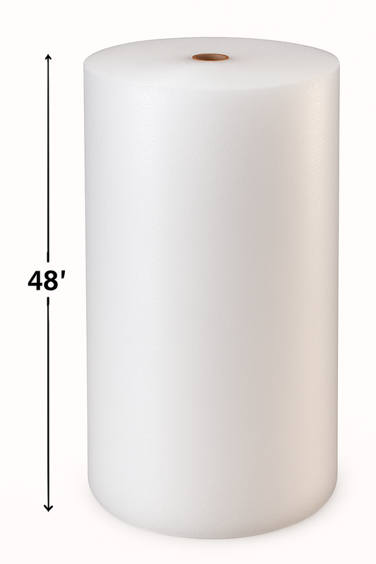 3/16” Small Bubble Wrap – 48” x 500’ (No Slit, Perforated Every 12”)