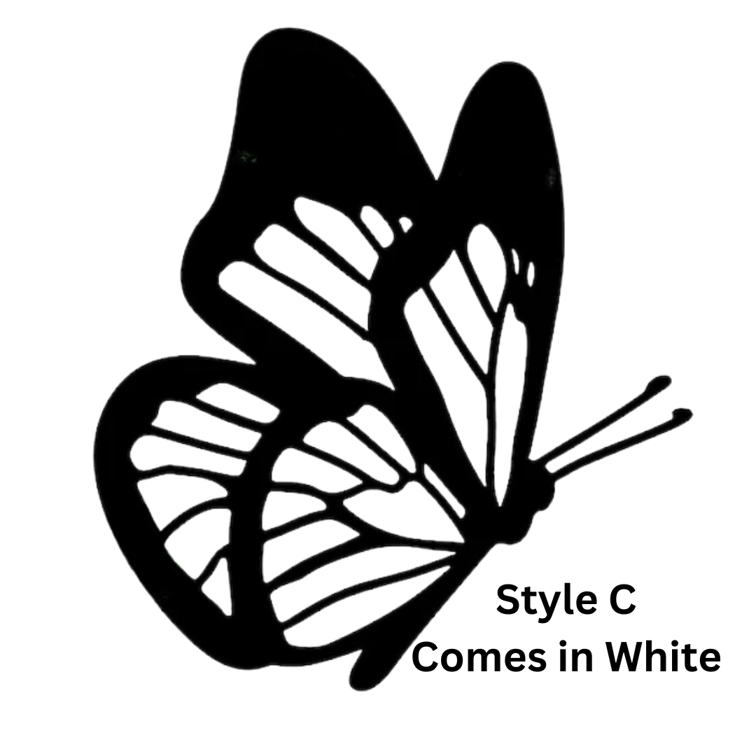 Custom White Corrugated Butterfly