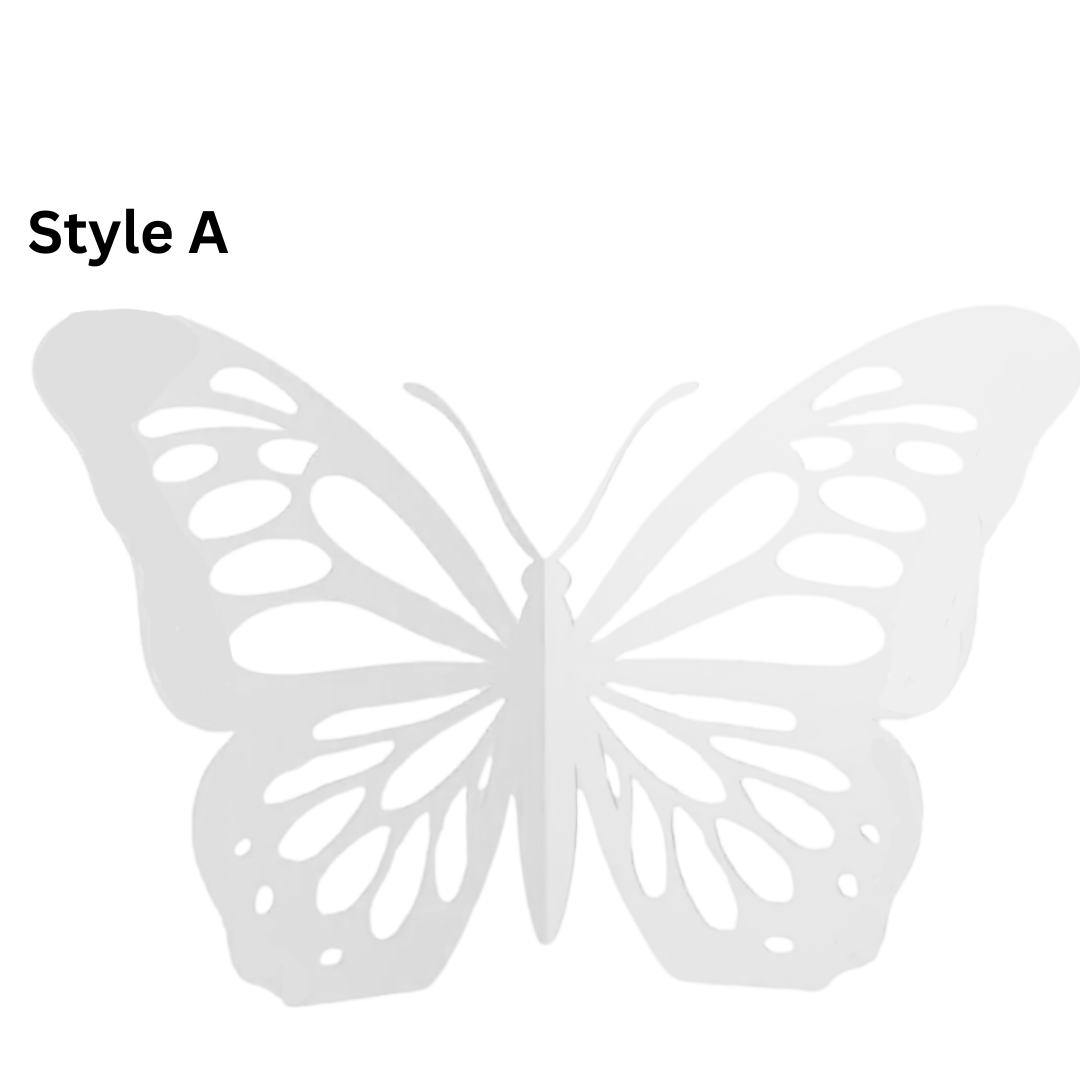 Custom White Corrugated Butterfly