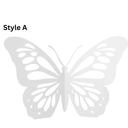 Custom White Corrugated Butterfly